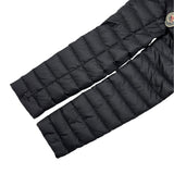 モンクレール MONCLER BARBELFUR ライトダウンコート ブラック ナイロン レディース ダウンジャケット