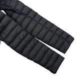 モンクレール MONCLER BARBELFUR ライトダウンコート ブラック ナイロン レディース ダウンジャケット