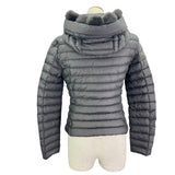 モンクレール MONCLER SORBUS ライトダウンジャケット グレー ナイロン レディース ダウンジャケット