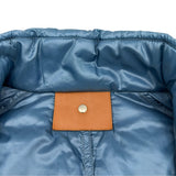 エルメス HERMES ピウミーノ セリエボダンダウンジャケット ブルー ナイロン レディース ダウンジャケット