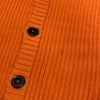 エルメス HERMES カシミヤニットカーディガン オレンジ カシミヤ メンズ カーディガン