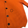 エルメス HERMES カシミヤニットカーディガン オレンジ カシミヤ メンズ カーディガン