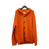エルメス HERMES カシミヤニットカーディガン オレンジ カシミヤ メンズ カーディガン