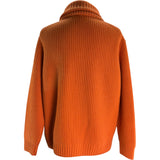 エルメス HERMES カシミヤニットカーディガン オレンジ カシミヤ メンズ カーディガン