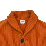 エルメス HERMES カシミヤニットカーディガン オレンジ カシミヤ メンズ カーディガン