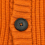 エルメス HERMES カシミヤニットカーディガン オレンジ カシミヤ メンズ カーディガン