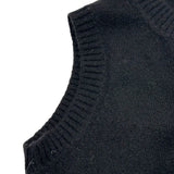 シャネル CHANEL パールココボタンノースリーブニットワンピース P50087 ブラック カシミヤ レディース ワンピース