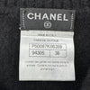 シャネル CHANEL パールココボタンノースリーブニットワンピース P50087 ブラック カシミヤ レディース ワンピース
