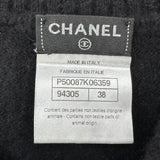 シャネル CHANEL パールココボタンノースリーブニットワンピース P50087 ブラック カシミヤ レディース ワンピース