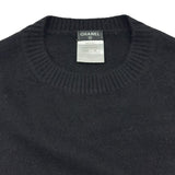 シャネル CHANEL パールココボタンノースリーブニットワンピース P50087 ブラック カシミヤ レディース ワンピース