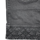 ルイ・ヴィトン LOUIS VUITTON モノグラムキルティングデニムミニスカート WSSK01DBC ブラック デニム レディース ミニスカート