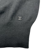 シャネル CHANEL 花柄レースカシミヤニットセーター P26243 ブラック カシミヤ レディース セーター