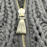 エルメス HERMES ジップアップニットカシミヤジャケット ネイビー カシミヤ レディース その他アウター