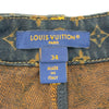 ルイ・ヴィトン LOUIS VUITTON モノグラムストレートカットジーンズ FTPF06 ブラック デニム レディース デニムパンツ