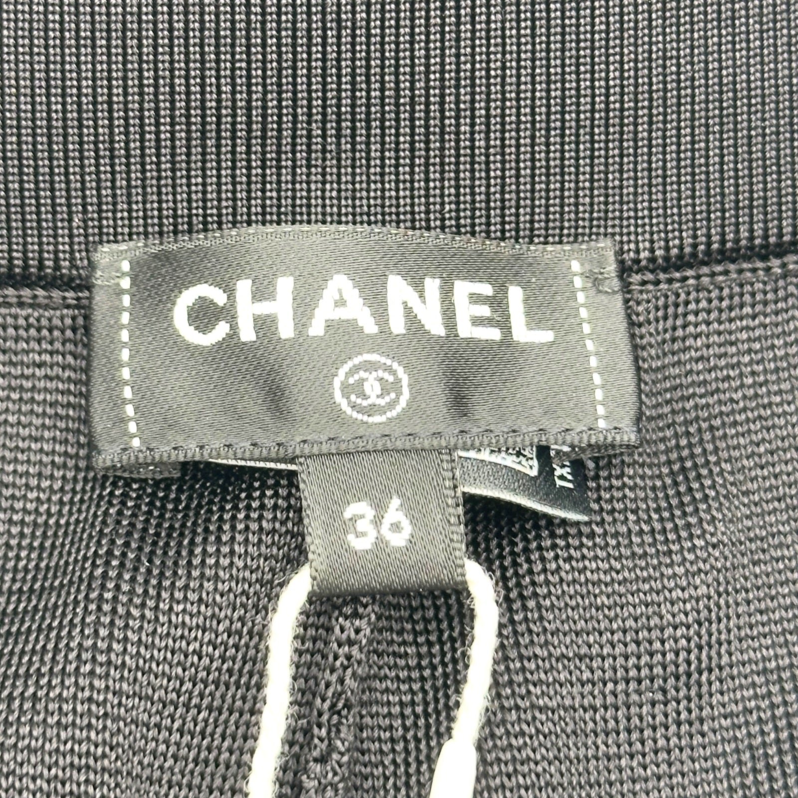 シャネル CHANEL サイドラインココマークワイドパンツ P82429 ブラック