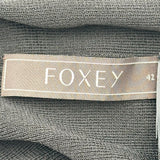 フォクシー FOXEY ロゴショートスリーブ ニットトップス 40753 ブラック レーヨン レディース ニット