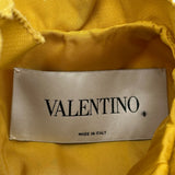 ヴァレンティノ VALENTINO フリルシャツワンピース イエロー ウール レディース ワンピース