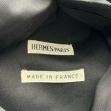 エルメス HERMES 総柄リバーシブルピーコート マルチカラー/ブラック シルク レディース ピーコート