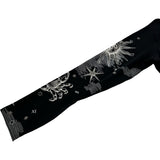エルメス HERMES 総柄プリントストレッチトップス 3H4621DH ブラック ナイロン レディース 長袖シャツ