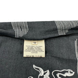 エルメス HERMES 総柄プリントストレッチトップス 3H4621DH ブラック ナイロン レディース 長袖シャツ
