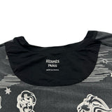 エルメス HERMES 総柄プリントストレッチトップス 3H4621DH ブラック ナイロン レディース 長袖シャツ