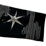 エルメス HERMES 総柄プリントストレッチトップス 3H4621DH ブラック ナイロン レディース 長袖シャツ