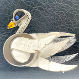 クリスチャン・ディオール Christian Dior レディディオール ミディアム ブラック シルバー金具 レザー ラインストーン レディース ショルダーバッグ
