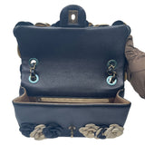 シャネル CHANEL マトラッセ23 カメリア 20番台 ブラック ゴールド ゴールド金具 ラムスキン レディース ショルダーバッグ