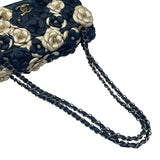 シャネル CHANEL マトラッセ23 カメリア 20番台 ブラック ゴールド ゴールド金具 ラムスキン レディース ショルダーバッグ