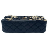 シャネル CHANEL マトラッセ23 カメリア 20番台 ブラック ゴールド ゴールド金具 ラムスキン レディース ショルダーバッグ