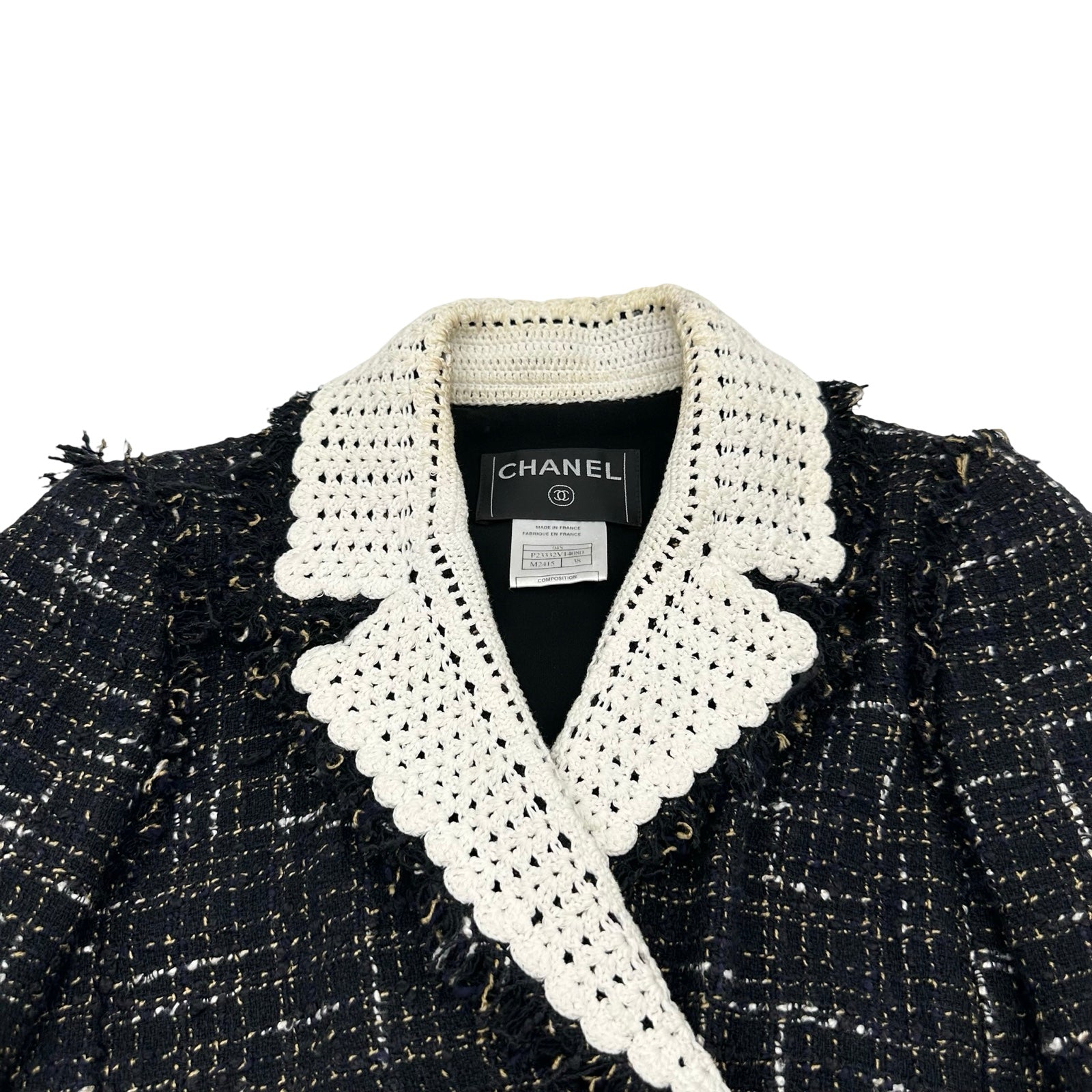 シャネル CHANEL ツイードジャケット P23332 ブラック/チェック