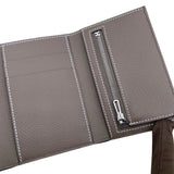 エルメス HERMES ベアンコンビネ ヴェルソ K刻 グリエタン/エトゥープ/シルバー金具 エプソン レディース 三つ折り財布