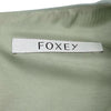 フォクシー FOXEY サイドシャーリングウールドレス 36786 ブルー ウール レディース ワンピース
