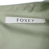 フォクシー FOXEY サイドシャーリングウールドレス 36786 ブルー ウール レディース ワンピース
