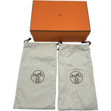エルメス HERMES グロリアス Hヒールパンプス ブラック レザー レディース パンプス