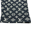 ルイ・ヴィトン LOUIS VUITTON モノグラムジャガードニットフーディパーカー FTKC49 ネイビー シルク レディース パーカー