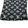 ルイ・ヴィトン LOUIS VUITTON モノグラムジャガードニットフーディパーカー FTKC49 ネイビー シルク レディース パーカー