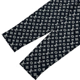 ルイ・ヴィトン LOUIS VUITTON モノグラムジャガードニットフーディパーカー FTKC49 ネイビー シルク レディース パーカー
