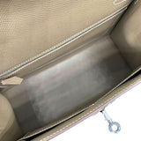 エルメス HERMES ケリー28 外縫い K刻 エトゥープ/シルバー金具 エプソン レディース ショルダーバッグ