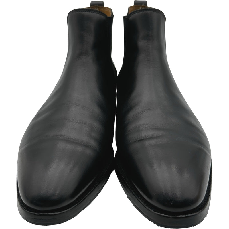 JOHN LOBB TUDOR サイドゴアショートブーツ ブラック レザー メンズ
