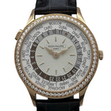 パテック・フィリップ PATEK PHILIPPE コンプリケーション ワールドタイム 7130R-013 シルバー ゴールド 自動巻き メンズ 腕時計