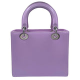 クリスチャン・ディオール Christian Dior レディディオール ミディアム ピンク シルバー金具 レザー レディース ショルダーバッグ