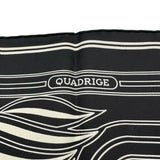 エルメス HERMES カレ70 QUADRIGE AU FIL ブラック シルク レディース スカーフ