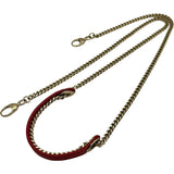 クリスチャン・ディオール Christian Dior レディディオールミニ レッド/ゴールド金具 レザー レディース ショルダーバッグ