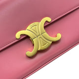 セリーヌ CELINE ショルダーバッグ クロード 191143 ピンク/ゴールド金具 カーフ レディース ショルダーバッグ
