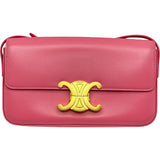 セリーヌ CELINE ショルダーバッグ クロード 191143 ピンク/ゴールド金具 カーフ レディース ショルダーバッグ