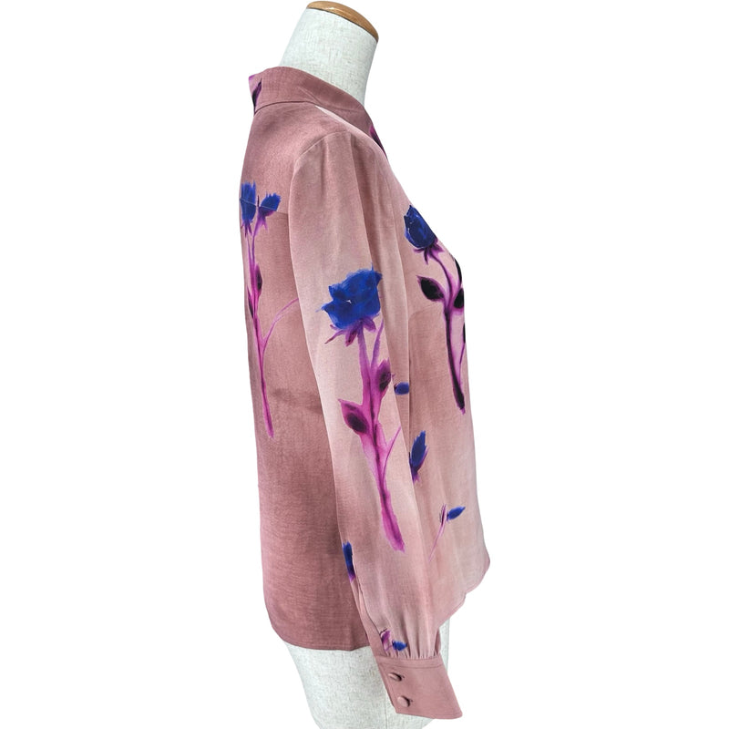 グッチ GUCCI フローラル総柄シルクブラウス 779352 ピンク シルク