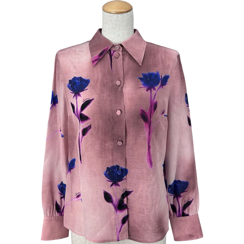 グッチ GUCCI フローラル総柄シルクブラウス 779352 ピンク シルク