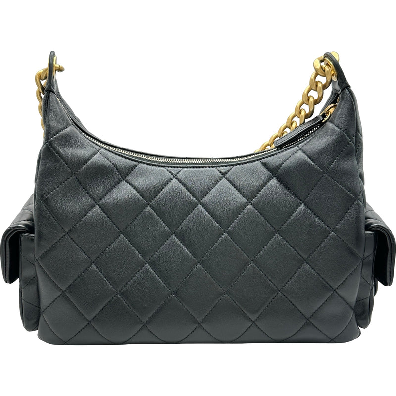 シャネル CHANEL マトラッセホーボーバッグ AS5339 ブラック