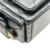 シャネル CHANEL マトラッセホーボーバッグ AS5339 ブラック ラムスキン レディース ショルダーバッグ
